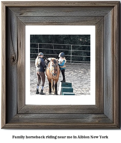 family horseback riding near me in Albion, New York